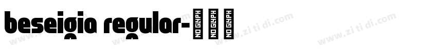 beseigia regular字体转换